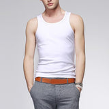 Jinquedai  Mens Sleeveless Tank Top Thin Gym Muscle Vest Summer Training Plain Casual Bodybuilding T Shirt Sports Breathable Ound Neck Tops jinquedai