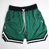 Hip hop street Instagram main line retro sports casual fitness basketball pants black red heavy mesh five-minute shorts jinquedai