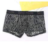 Men Boxer Shorts Look Wet See Through Man Sexy U Convex Underwear?Summer Quick-Drying Panties Mesh Ice Silk Sleep Bottoms? jinquedai