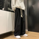 Oversized Wide Leg Pants Men Fashion Khaki White Black Casual Pants Men Streetwear Hip-hop Loose Straight Pants Mens Trousers jinquedai