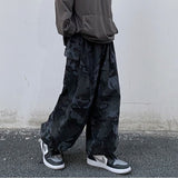 Harajuku Vintage Camouflage Cargo Pants Women Baggy Hip Hop Streetwear Wide Leg Trousers Casual 90s Oversized Unisex