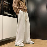 Oversized Wide Leg Pants Men Fashion Khaki White Black Casual Pants Men Streetwear Hip-hop Loose Straight Pants Mens Trousers jinquedai