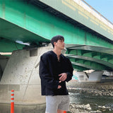 New Long Sleeve t shirt for Men Autumn Fashion Cotton Solid Color t-shirts Cozy Streetwear Men's t-shirt 3XL Baggy Korean Trendy jinquedai
