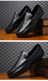 Men Loafers New Leather Shoes Men Casual Shoes Moccasins Breathable Sneakers Men Driving Shoes Comfort Flats Slip On Autumn jinquedai