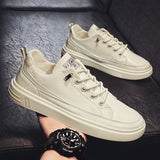 Mens Casual Shoes Lightweight Breathable for Men Flat Lace-Up Sneakers White Business Travel Tenis Masculino jinquedai