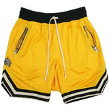 Hip hop street Instagram main line retro sports casual fitness basketball pants black red heavy mesh five-minute shorts jinquedai