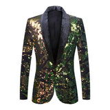Mens Shiny Sequins Blazer Velvet Suit Jacket Stylish Tuxedo Blazers Men Party Wedding Banquet Prom Costume Homme Terno Masculino jinquedai