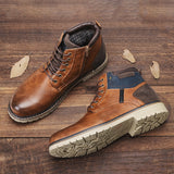 New Men's Winter Shoes Warm Comfortable Non-Slip Men Winter Boots jinquedai