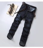 Mens Patchwork Jeans  Autumn Korean Wide Leg Pants Fashion High Street Loose Straight Denim Trousers Male Clothing Oversized jinquedai