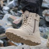 Men Desert Tactical Military Boots Mens Working  Shoes Army Combat Boots Militares  Zapatos Men Shoes Boots Feamle jinquedai