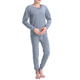 Men's Thermal Underwear Long Johns Pajama Set Casual Elastic Winter Warm Thermo Thick Slim Skinny Tops Pants For Male Clothes jinquedai