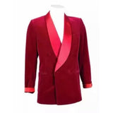 Jinquedai  2022 Velvet Men Suit Winter Blazer Double Breasted Slim Fit Suit Formal Party Suits For Mans Jacket Only jinquedai