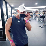 Men's fitness gyms Tank top men Fitness sleeveless shirt Male mesh breathable Sports vest Undershirt Gyms Running vest men jinquedai