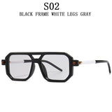 Jinquedai Retro Fashion Glasses Square Sunglasses For Men Blue Light Blocking Shades Sunglasses Women Vintage Vasos Decorativos Oculos Sol jinquedai