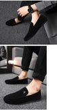 Men Shoes Black Loafers Slip on Male Footwear Adulto Driving Moccasin Soft Comfortable Casual driving Shoes Men Sneakers Flats jinquedai