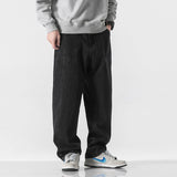 Jeans Men's New Loose Straight-leg Streetwear Fashion Brand Large Size Vintage Male Denim Pants Solid Trousers jinquedai