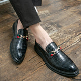 Designer Genuine Leather Cowhide Luxury Brand Men Casual Driving Dress Black Loafers Mens Moccasins Italian Wedding Office Shoes jinquedai