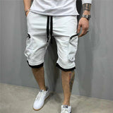 Men's Summer quick-drying Multi-pocket sport casual cargo shorts Men Casual hip fitness shorts jogging short pants streetwear jinquedai