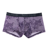 Men Boxer Shorts Look Wet See Through Man Sexy U Convex Underwear?Summer Quick-Drying Panties Mesh Ice Silk Sleep Bottoms? jinquedai