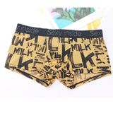 Men Boxer Shorts Look Wet See Through Man Sexy U Convex Underwear?Summer Quick-Drying Panties Mesh Ice Silk Sleep Bottoms? jinquedai