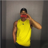 Men's fitness gyms Tank top men Fitness sleeveless shirt Male mesh breathable Sports vest Undershirt Gyms Running vest men jinquedai