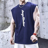 New Gyms Tank Top Summer Brand Sleeveless Shirt Sports Fitness Tank Top Men printing bodybuilding undershirt Running vest jinquedai