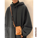 Autumn Cotton Hoodies Men Fashion Solid Color Casual Hooded Sweatshirt Men Streetwear Hip Hop Loose Pullover Hoodie Mens Hoody jinquedai