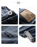 Men Jeans Autumn Winter Straight Loose Jeans Mens Letter Embroidery Men's Casual Pants Hip Hop Jean Blue Pants jinquedai