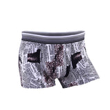 Sexy ice Silk Underwear Men Lovely Cartoon Print Boxer shorts Homme Male Comfortable Underpants Men's Boxers Breathable Panties jinquedai