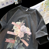 Cotton Short Sleeved T-shirt Men Women Summer Ins Couple Models Loose Versatile Trendy Brand Y2k Harajuku Tops Men Clothing jinquedai