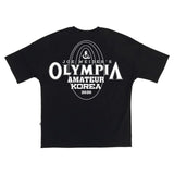 OLYMPIA Men T-shirt Cotton Short Sleeves black Undershirt Male Solid stripe  Tee Summer Brand Clothing Homme camiseta masculina jinquedai