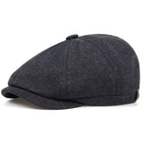 Jinquedai  New Retro Newsboy Caps Men Octagonal Hats British Painters Hats Autumn Winter Berets Herringbone Flat Caps Hip Hop Berets gorras jinquedai