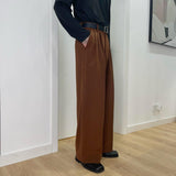 Jinquedai  Essential Pleated Wide Leg Pants jinquedai