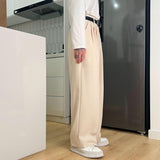 Jinquedai  Essential Pleated Wide Leg Pants jinquedai