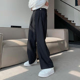 Jinquedai  Buckle Belt Pleated Trousers jinquedai