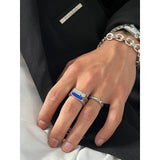 Jinquedai  Blue Abstract Ring jinquedai
