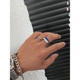 Jinquedai  Blue Abstract Ring jinquedai