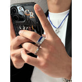 Jinquedai  Blue Abstract Ring jinquedai