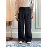 Jinquedai  Front Pleat Detail Trousers jinquedai