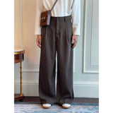 Jinquedai  Front Pleat Detail Trousers jinquedai