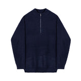 Jinquedai  Ribbed Knitted Half-Zip jinquedai