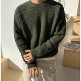 Jinquedai  Sleeve Ribbed Sweater jinquedai