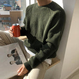 Jinquedai  Sleeve Ribbed Sweater jinquedai