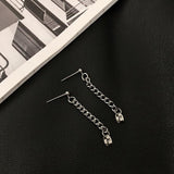 Jinquedai  Thin Chain Earrings jinquedai