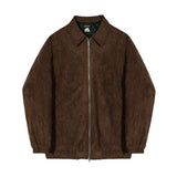 Jinquedai  Zipped Velvet Jacket jinquedai
