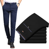 Men‘s Suit Pants Spring and Summer Male Dress Pants Business Office Elastic Wrinkle Resistant Big Size Classic Trousers Male jinquedai