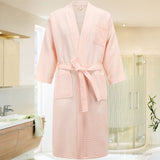 5 Star Hotel 100% Cotton Men Kimono Bathrobe Plus Size Towel Bath Robe Mens Waffle Robes for Women Long Dressing Gown Sleepwear jinquedai