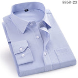 Jingquedai   4XL 5XL 6XL 7XL 8XL Large Size Men&#39;s Business Casual Long Sleeved Shirt White Blue Black Smart Male Social Dress Shirts For Plus jinquedai
