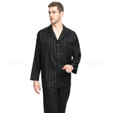 Mens Silk Satin Pajamas Set  Pajama Pyjamas Set  PJS  Sleepwear Set Loungewear  U.S.S,M,L,XL,2XL,3XLL,4XL Plus Striped jinquedai