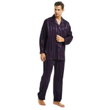 Mens Silk Satin Pajamas Set  Pajama Pyjamas Set  PJS  Sleepwear Set Loungewear  U.S.S,M,L,XL,2XL,3XLL,4XL Plus Striped jinquedai